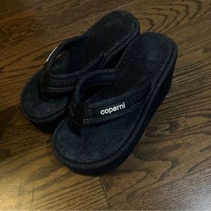 COPERNI Blue Wedge Denim Sandals Size 36 in Excellent condition